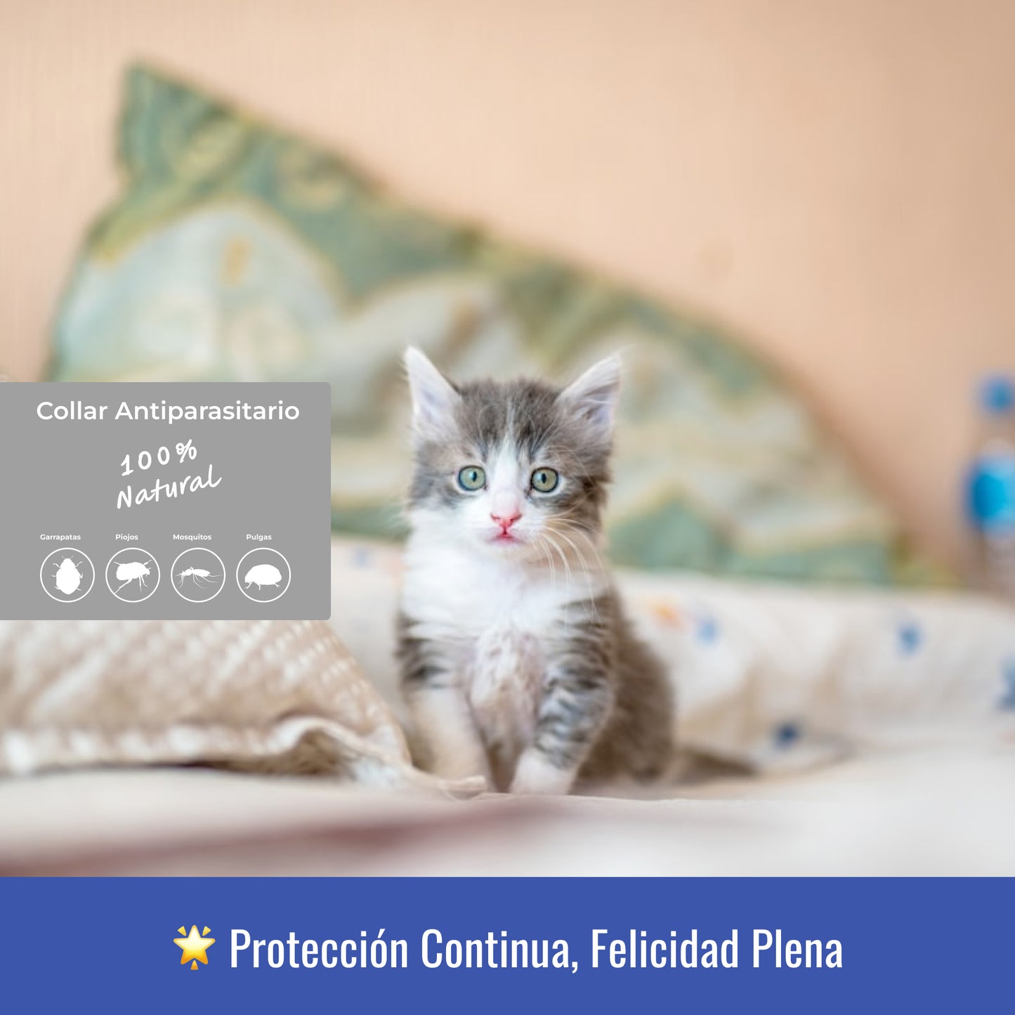 Collar Antiparasitario para Gatos