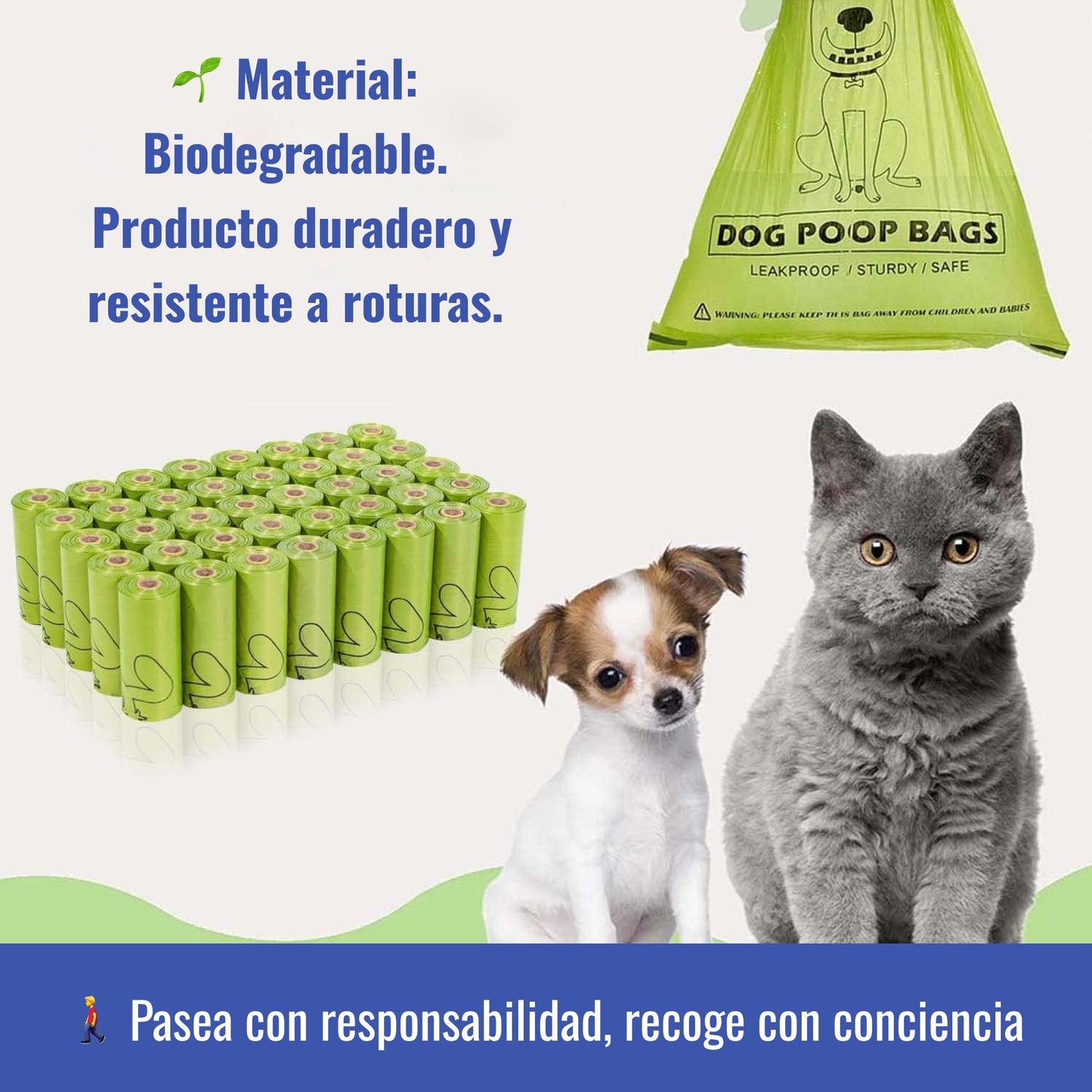 Bolsas para Caca de Perro - Degradables