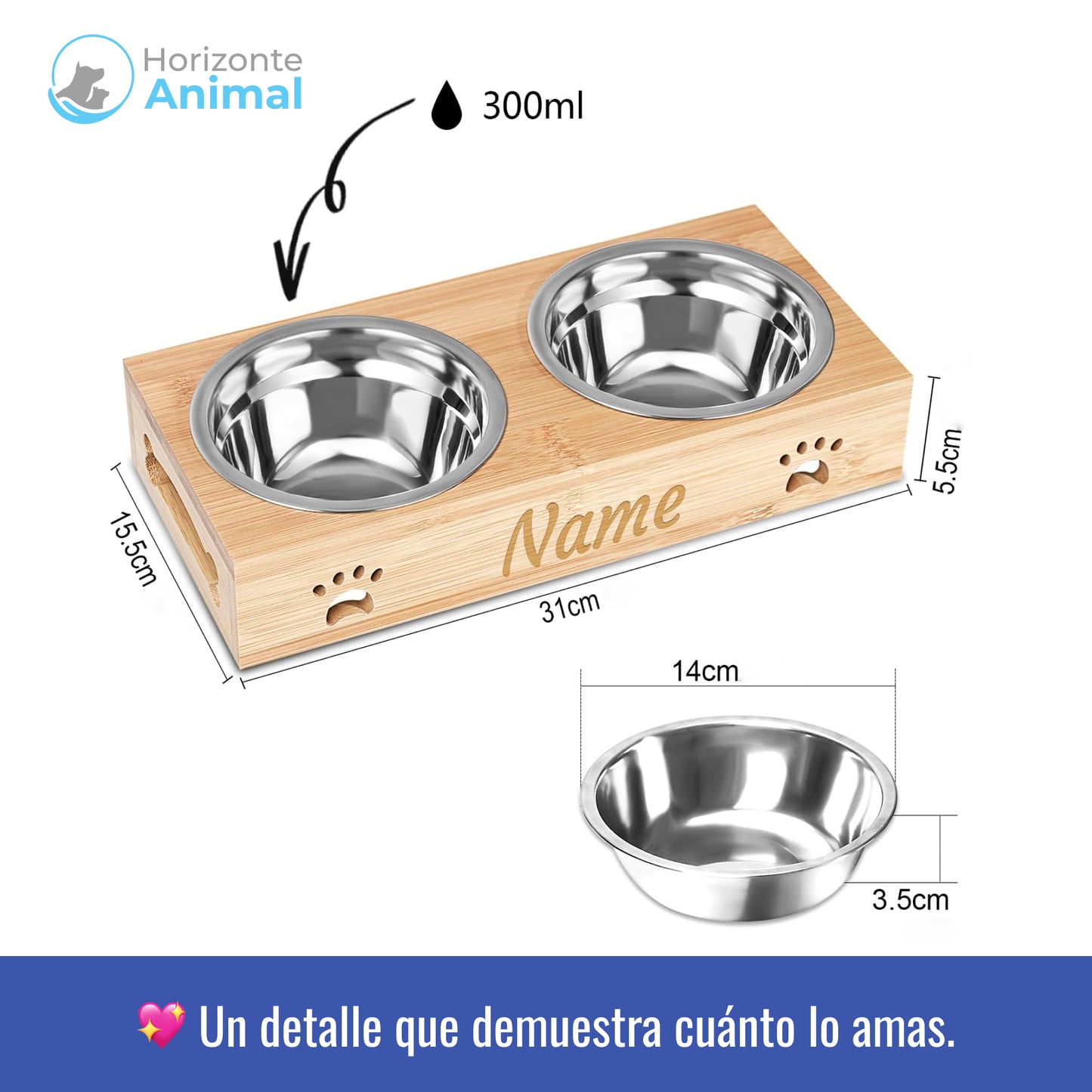Comedero para Perros Personalizado