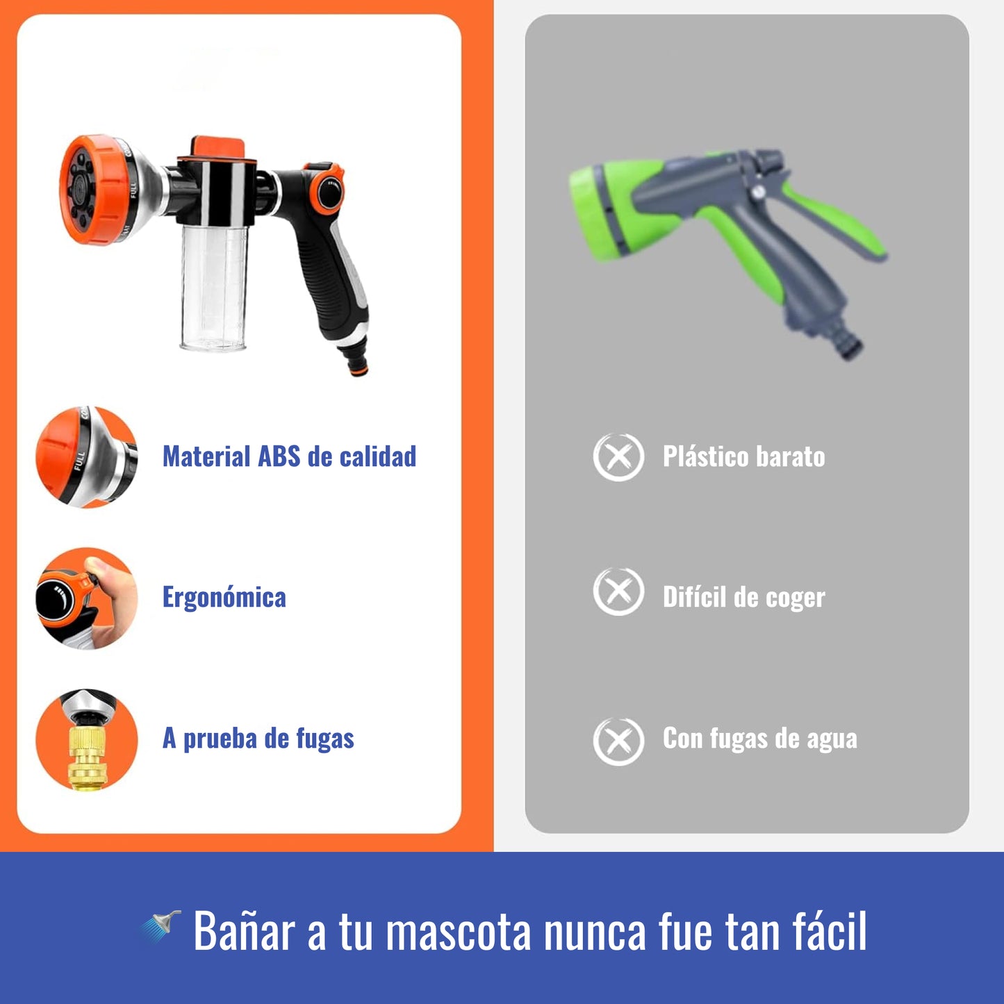 Cabezal Lavado Mascotas
