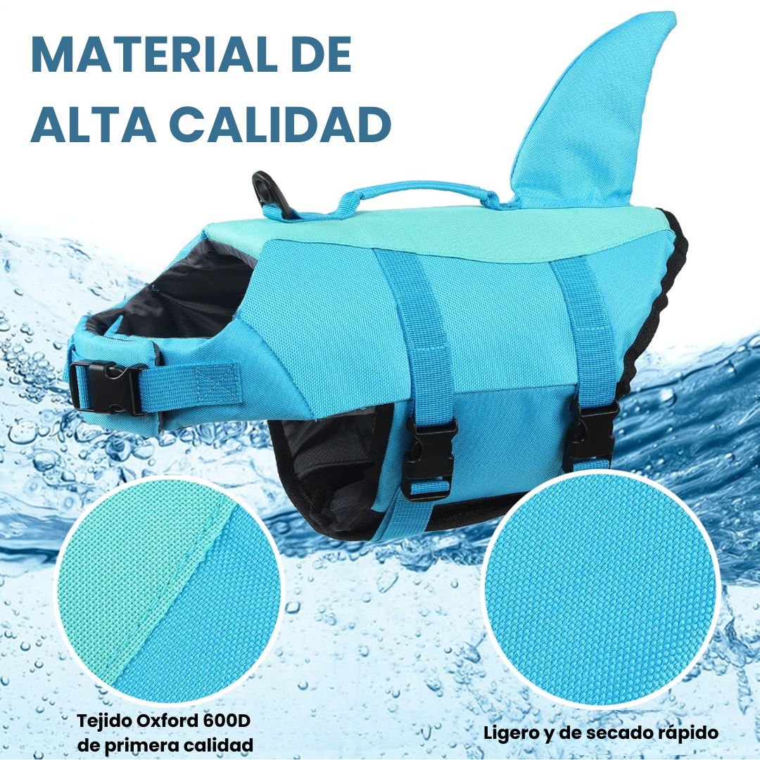 Chaleco Salvavidas Tiburón Perro