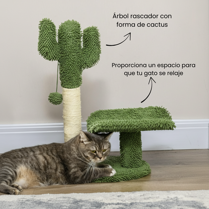 Árbol Rascador de Cactus para Gatos
