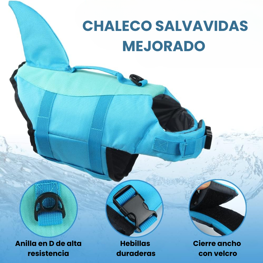 Chaleco Salvavidas Tiburón Perro