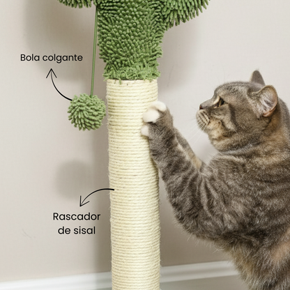 Árbol Rascador de Cactus para Gatos
